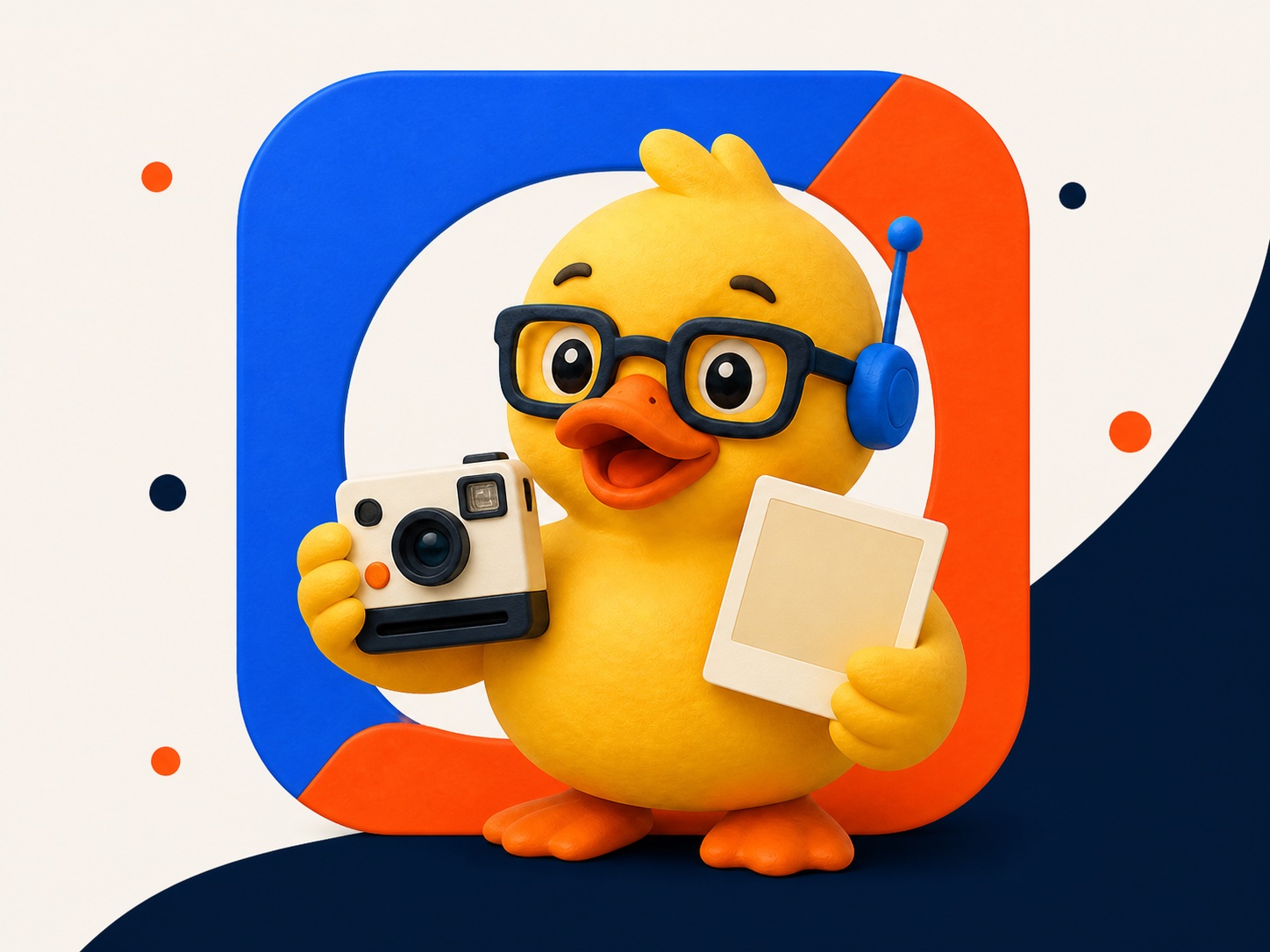 Paperella tech mascotte per Instagram